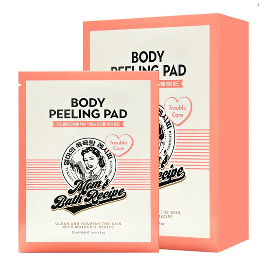 Mom's Bath Recipe Body Peeling Pad Trouble 25ml - 8 pcs(1box) - Acne skin